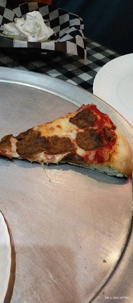 Pizza with Meatball Topping